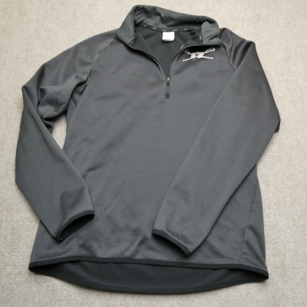 Nike Sweater‎ Adult Size M 1/4 Zip Performance Micro Fleece Long Sleeve Gray